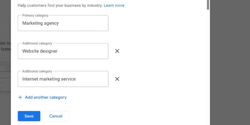 Google My Business Category Optimization -adding services correctly