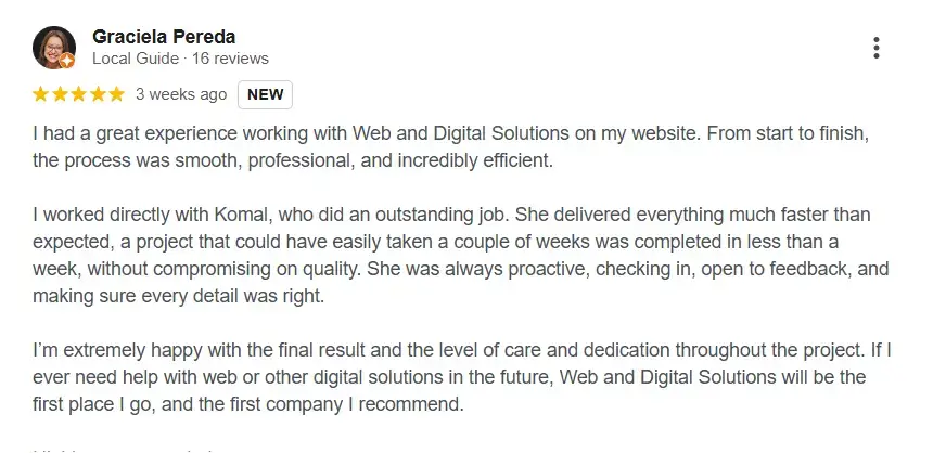 Client Testimonial Section For Web And Digital Solutions
