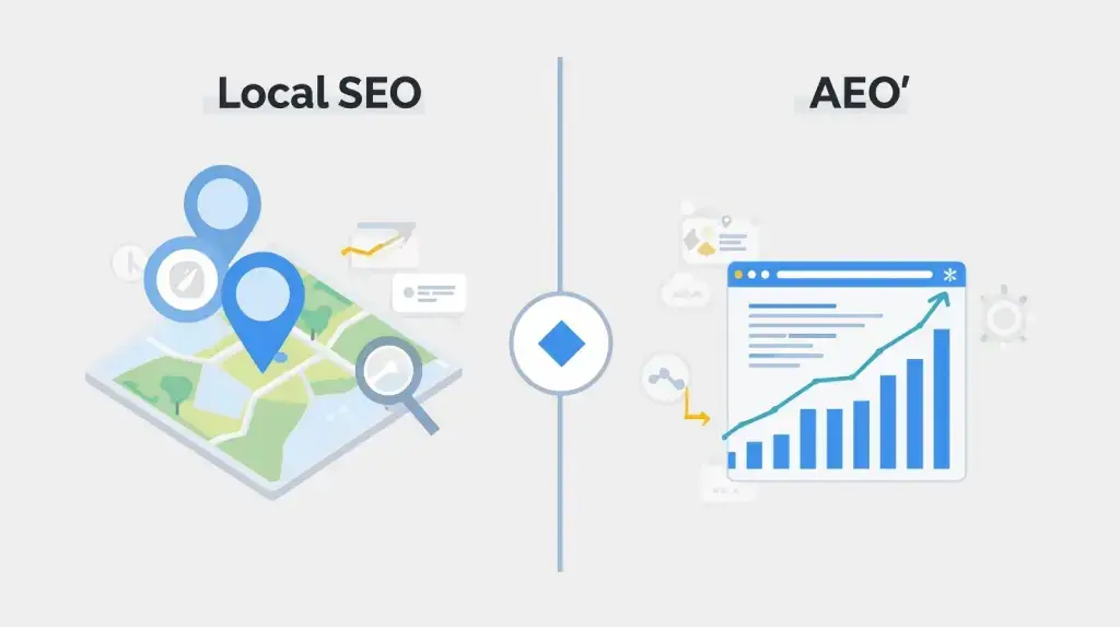 Local SEO Vs AEO Where Should Service Businesses Focus First
