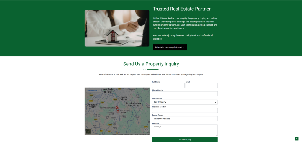 Inquired Us For Real Estate Needs