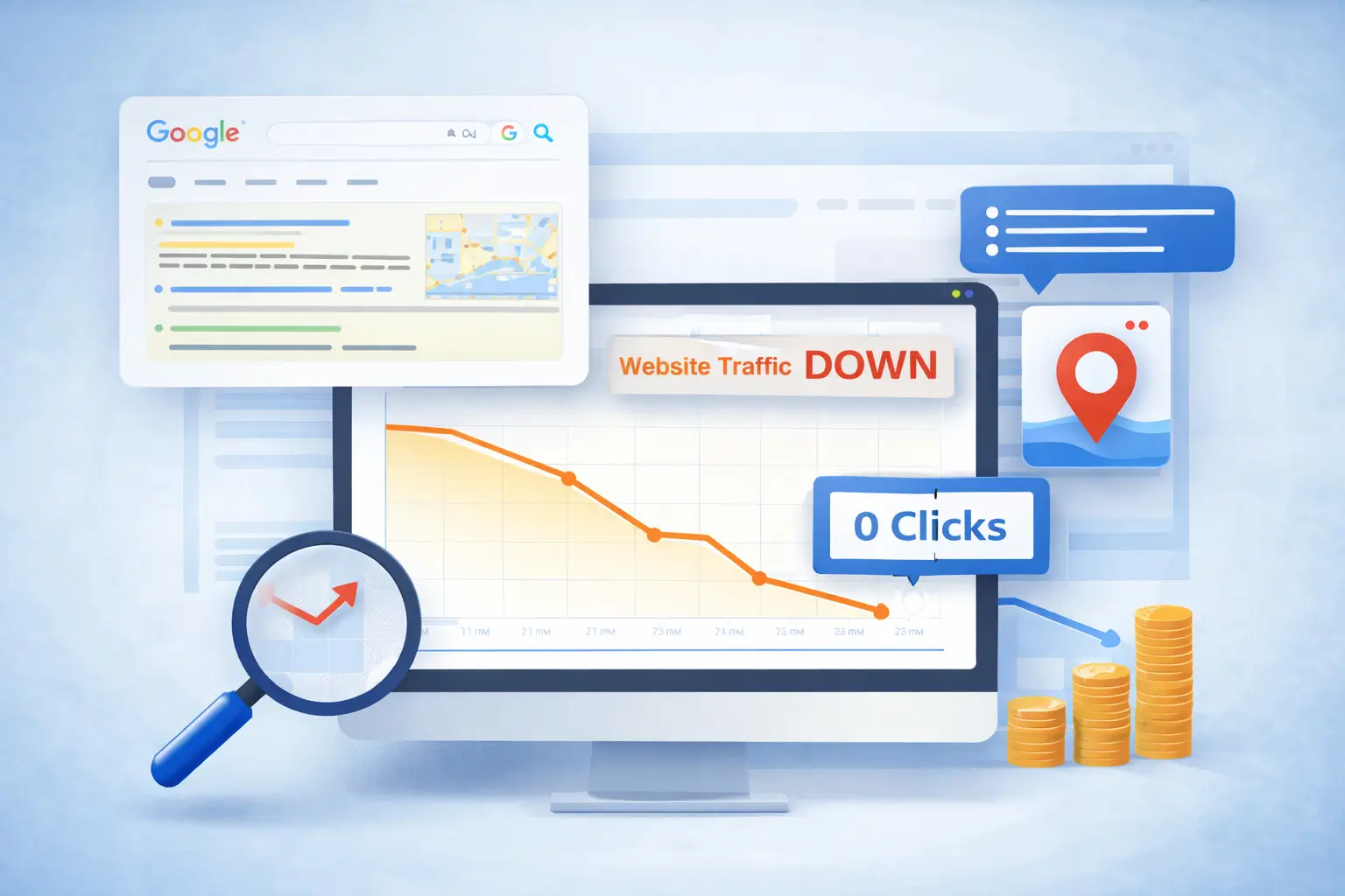 Website Traffic Decline Due To Zero Click Searches And Changing Google Results