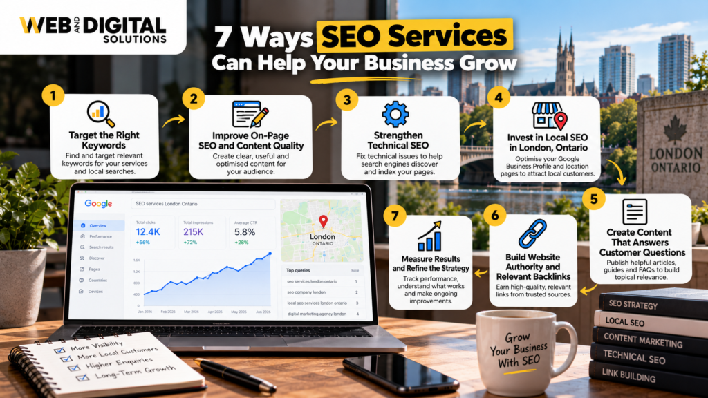 SEO Services in London, Ontario: How to Get Found on Google and Win More Local Customers 7 Ways SEO Services Grow Your Business