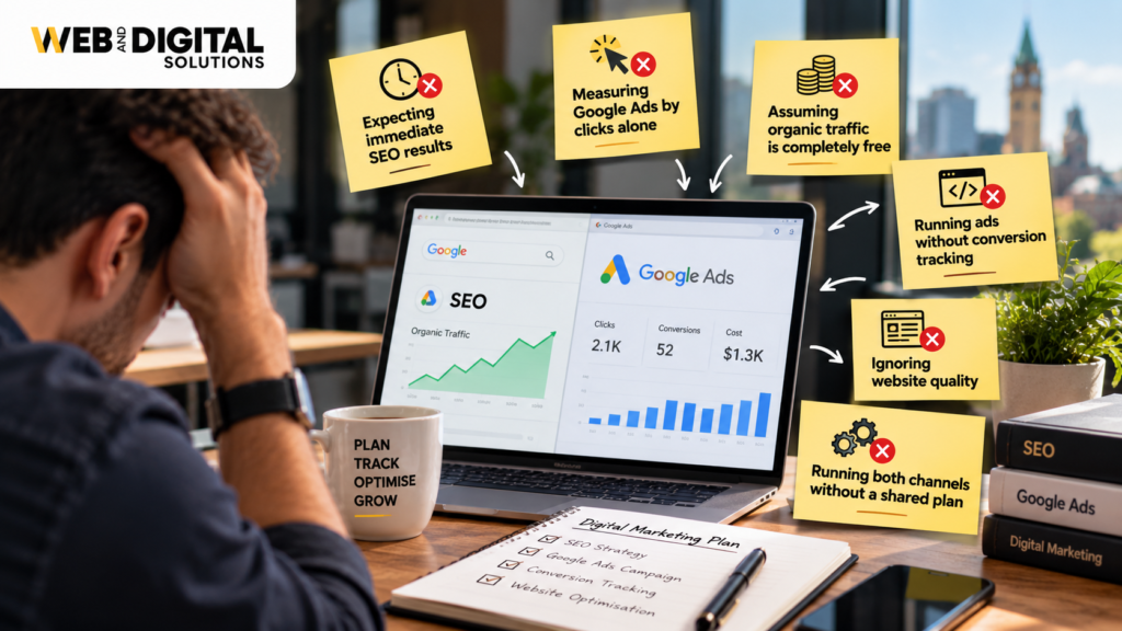 Need Quick Leads? Choose Google Ads. Want Long-Term, Consistent Leads? Invest in SEO. Digital Marketing Mistakes Checklist